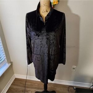 SHIMERA velvet‎ long sleeve dress size small